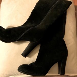 Quai d’Orsay - black suede handmade Italian boots size 38/7.5 US